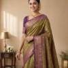 olive-green-salem-silk-saree-purple-border