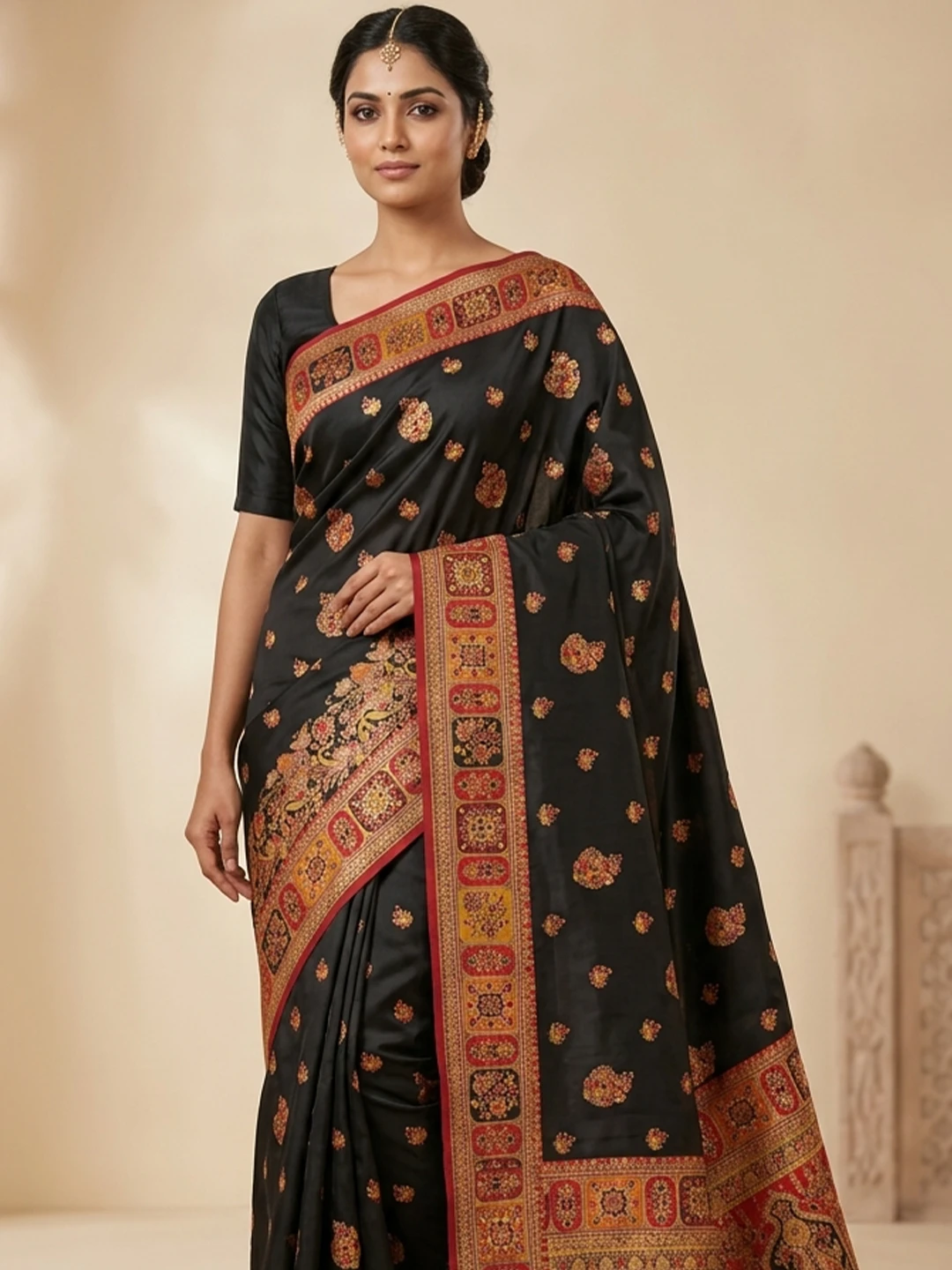 Black Silk Saree