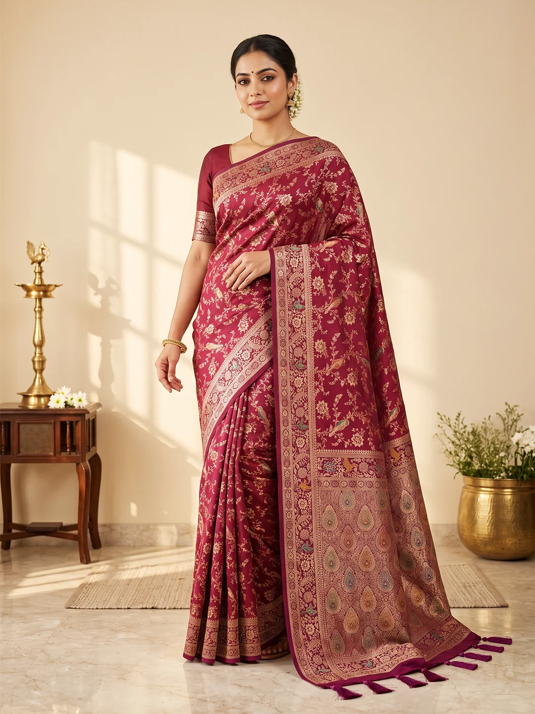 Satin Silk Saree